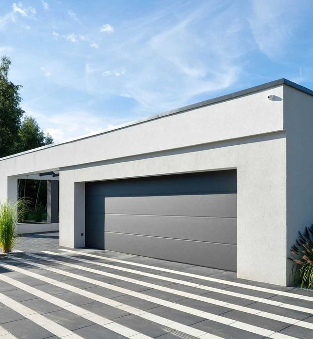 Brama garażowa segmentowa WIŚNIOWSKI automatyczna 4500×2300 antracyt