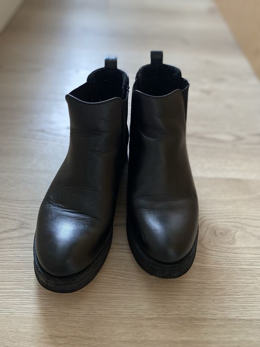 BOTKI damskie skórzane firmy Nessi, rozmiar 36. Stan IDEALNY!