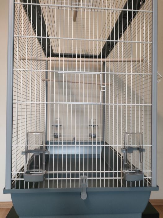 Klatka duża na małych i średnich papug ptaków, składana.