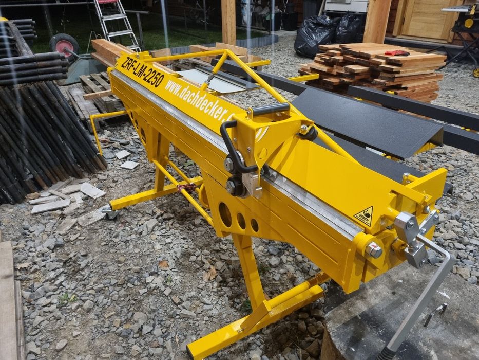 Zaginarka na wynajem, giętarka do blachy,  obróbki blacharskie