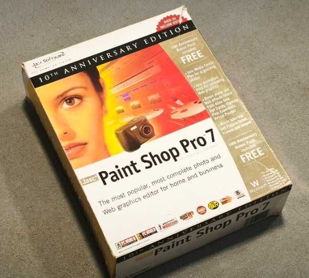Paint Shop Pro 7 Progra Graficzny wersja Boxowa Oryginalny