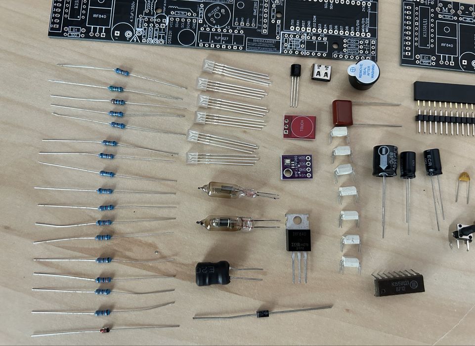Ин12 Ин14 6 ламп Набор для сборки часов Nixie In12 In14