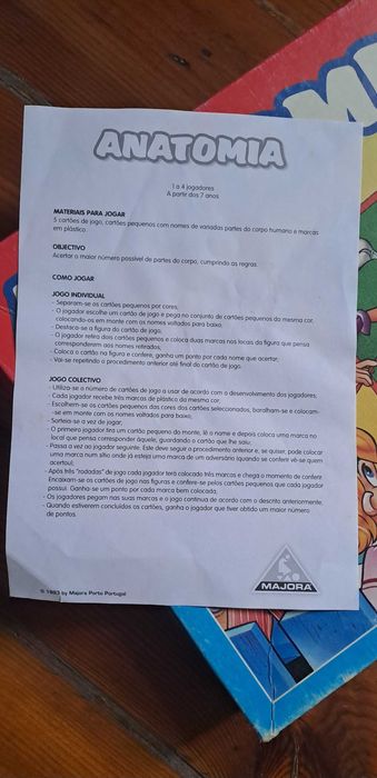 Jogo Anatomia Majora