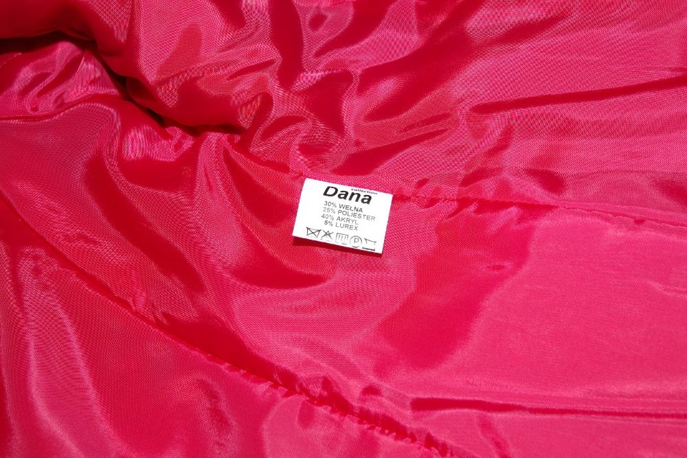 żakiet czerwony na podszewce przejściowy damski