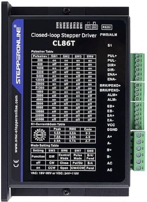 Stepperonline Nema 34, CL86T silnik krokowy do maszyn CNC grawerowania