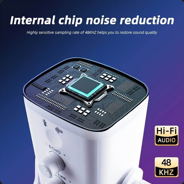 Динамічний геймерський мікрофон для пк і стримів,з шумозаглушенням