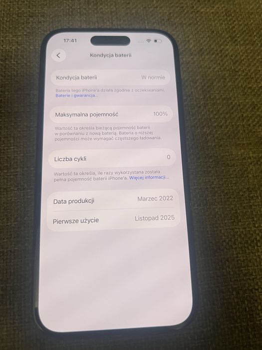 Iphone 15 128gb, 100% bateria, gwarancja