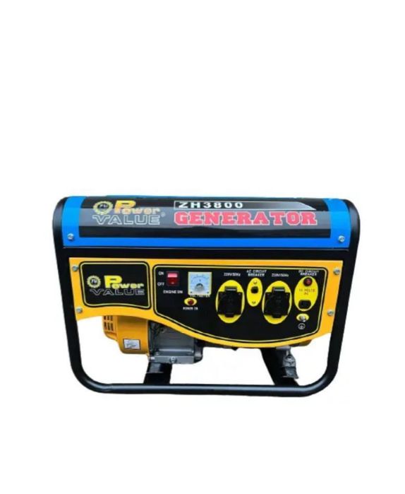 Бензиновый Генератор Power Value ZH3800 .3,8 квт .Медная обмотка.