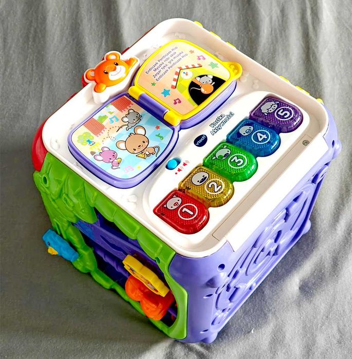 VTECH Trefl Edukacyjna Kostka Aktywności – Interaktywna zabawa i nauka