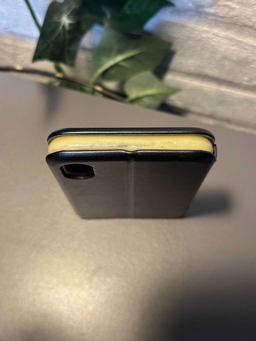 Skórzane etui/case Qult z klapką do iPhone X