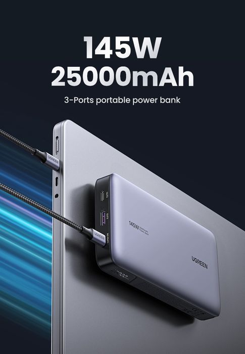 Павербанк UGREEN 145W 25000 mAh. Новий
