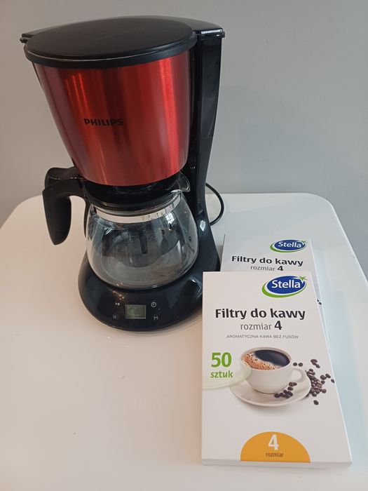 Ekspres przelewowy Philips  z 2 paczkami filtrow