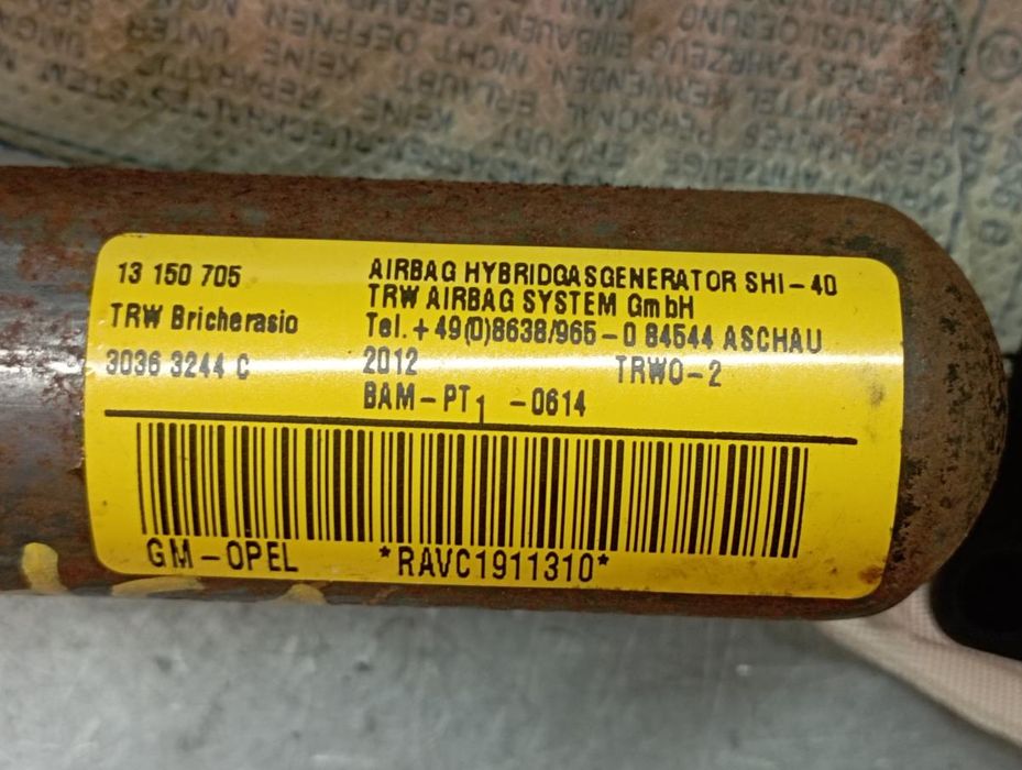 Airbag cortina direito OPEL Corsa D