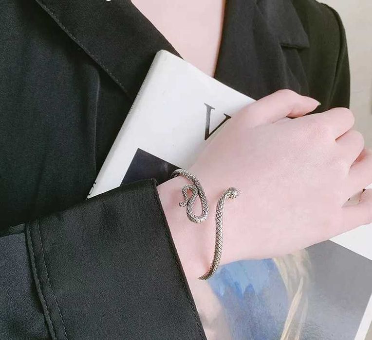 Bransoletka Silver Women srebrna żmija żmijka