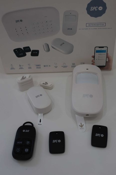 Kit Sistema Alarme Inteligente Wi-Fi SPC Novo na caixa