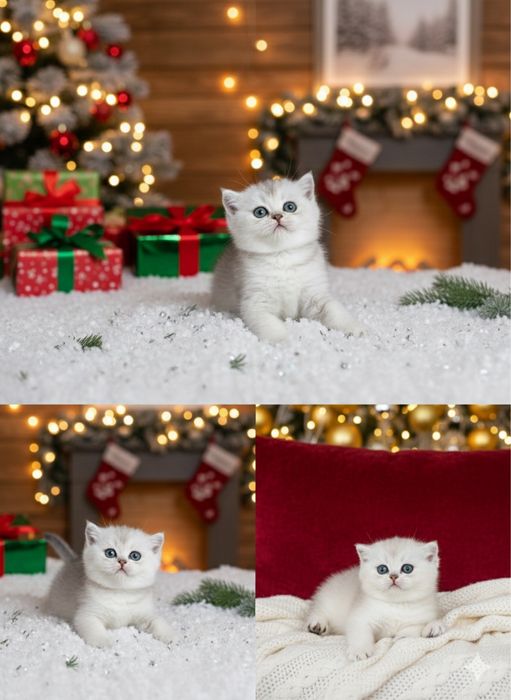 Британські котята Срібна шиншила котатя