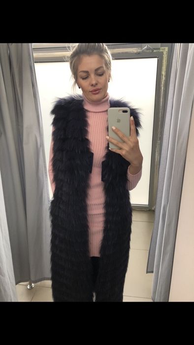 Желет,песець, натуральний