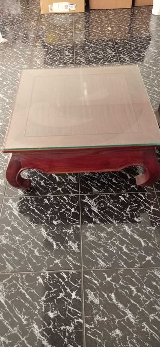 Mesa de salão madeira exótica
