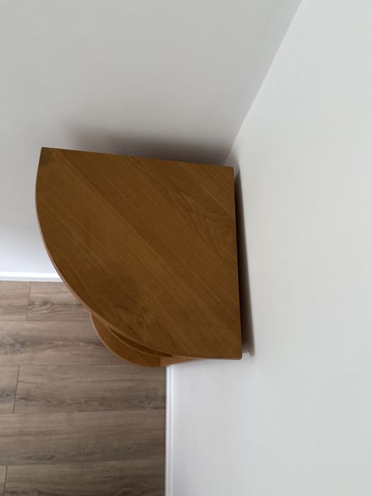 Regał narożny wysokość 108,5cm bok 35cm BRW olcha miodowa