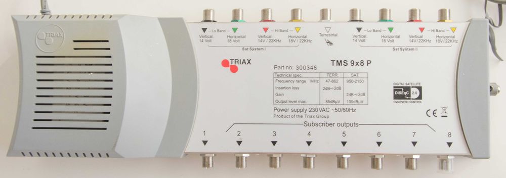 Multiswitch 9/8 Triax TMS 9x8 P