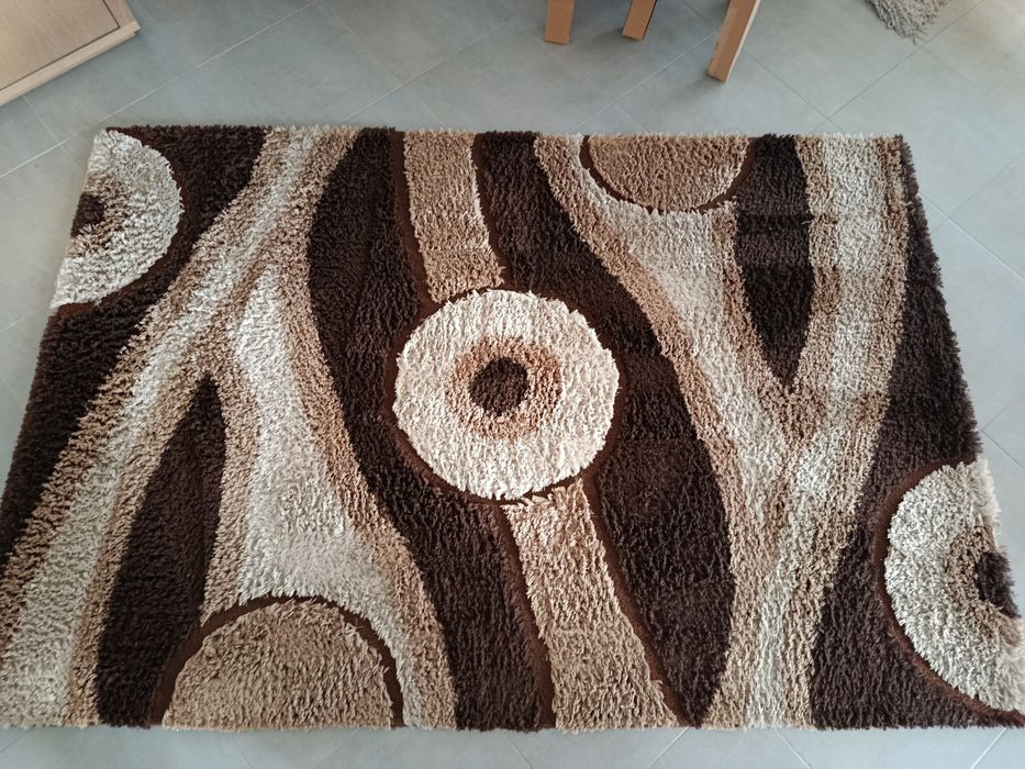 Carpete peluda de sala