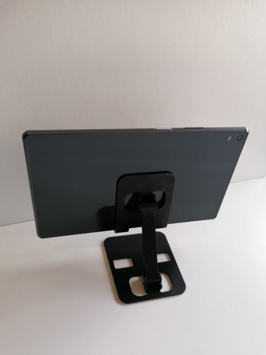 Suporte de mesa para telemóvel e tablet, dobrável, de alumínio.