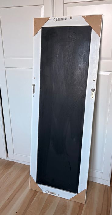 Duże eleganckie lustro drewniane