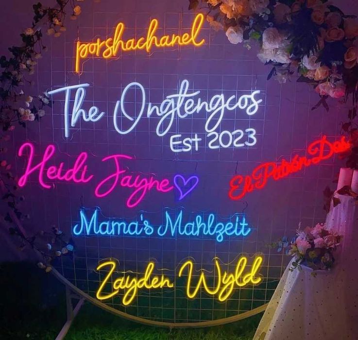 Неонова вивіска по макету, вивіска неон, неоновая вывеска