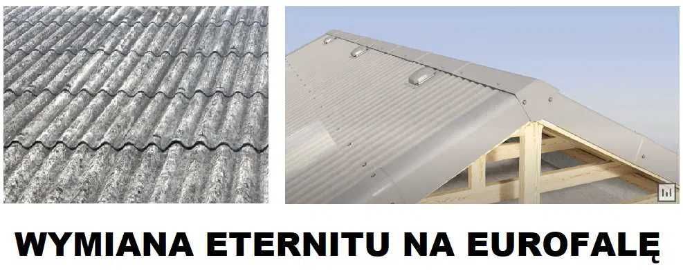 wymiana eternit na eurofala płyta falista