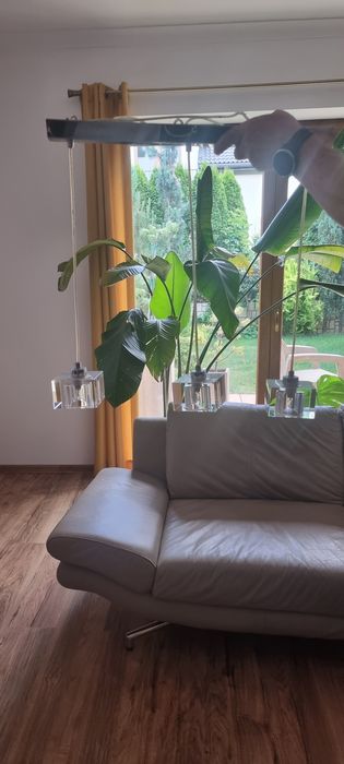 Lampa wisząca szklana