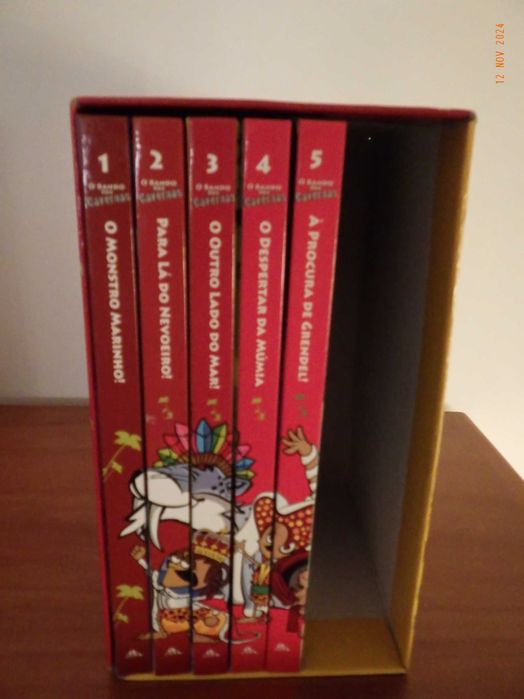 Bando das cavernas (Heróis do Mundo) 1 a 5 + caixa + livro piadas