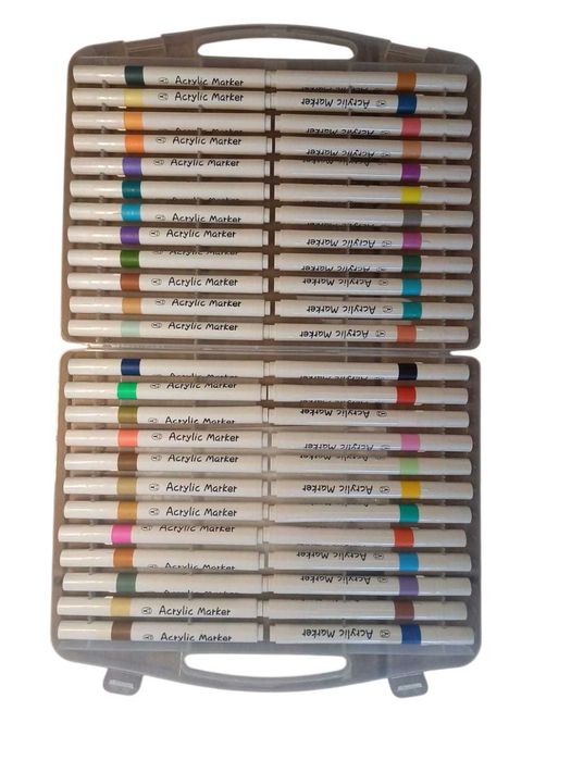 Акрилові маркери 48 шт/уп. Marker Acrylic Yulin Y-04-48 в кейсі