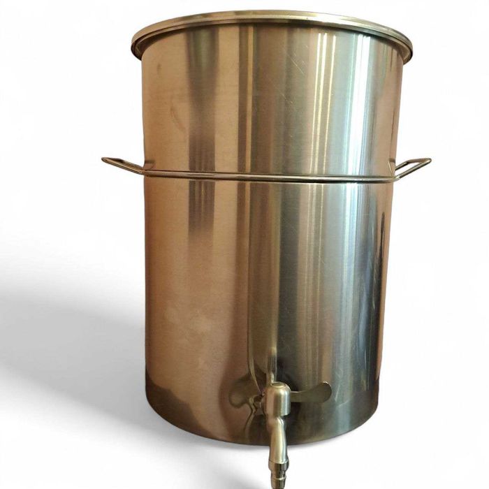 Barris recipientes tanques 50, 100 e 150L  inox com tampa e torneira