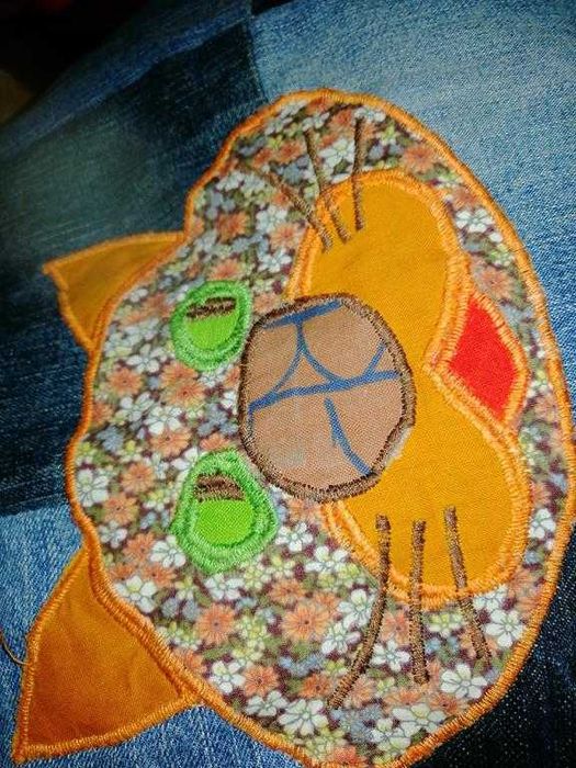 Torba jeansowa z podszewką.