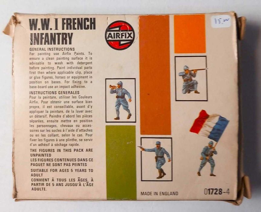 Soldadinhos Airfix World War I French Infantry HO/OO, Wargames