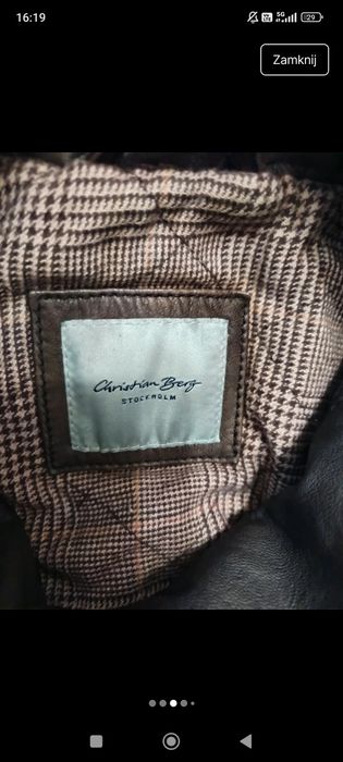 Kurtka skórzana męska