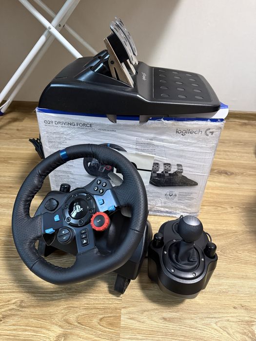 Руль Logitech g29 driving force + КПП