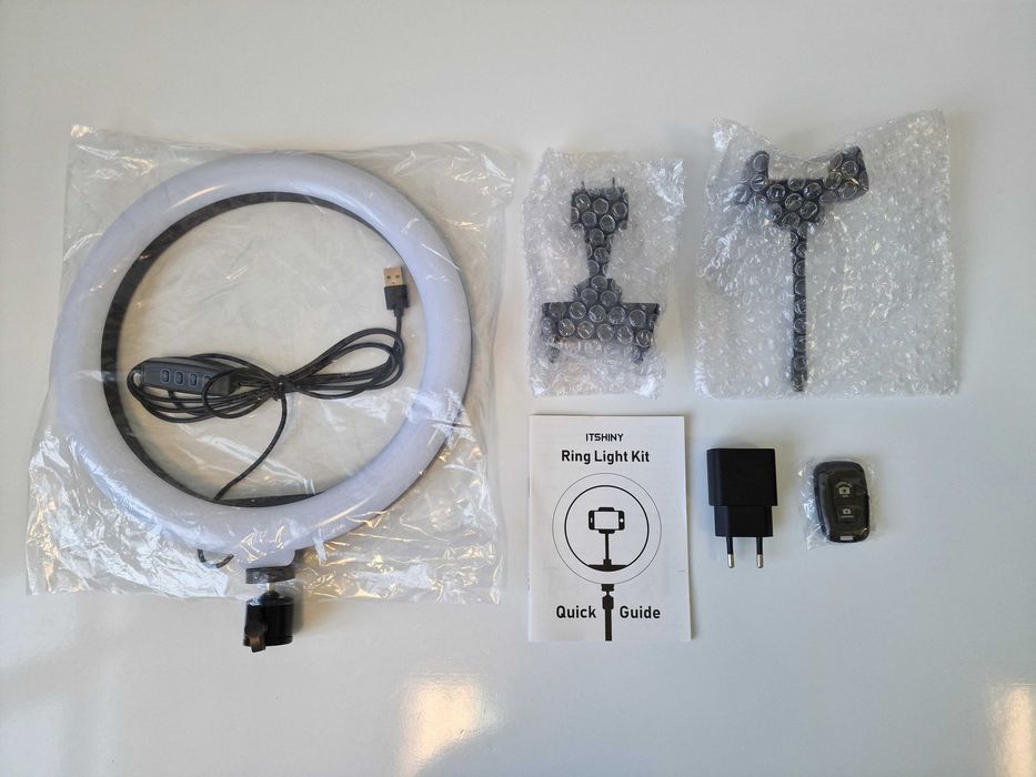 Lampa pierścieniowa LED ze statywem, 10 cali / 25,4 cm