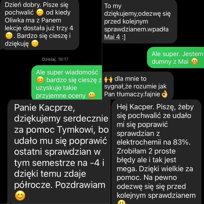 Skuteczne Korepetycje CHEMIA - *ONLINE*