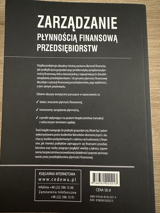 Zarządzanie płynnością finansową przedsiębiorstw M.Grabowska