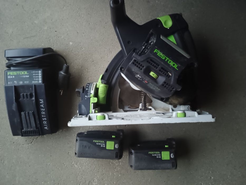 Zagłębiarka akumulatorowa Festool TSC 55 KEB 2x Aku 5,2 ah bluetooth+ SCA 8
