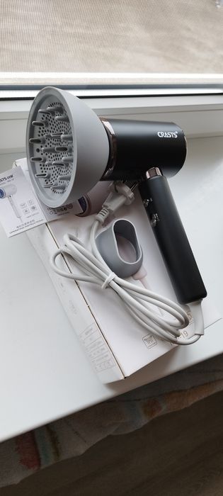 Могутній Іонний Фен CRASTS з дифузором Європейського стандарту