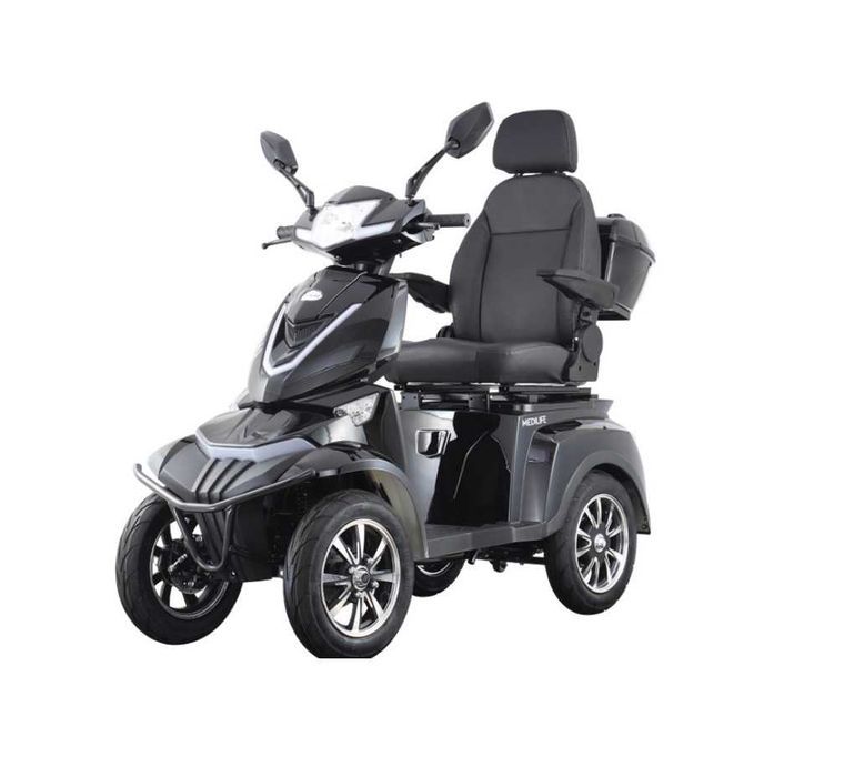 Skuter inwalidzki elektryczny czterokołowy 4 kolowy dla seniora Medilife OMNI 1000W zasieg do 55 km pojazd medyczny