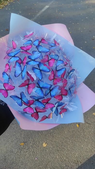 Букет з метеликів, букети з бабочек.