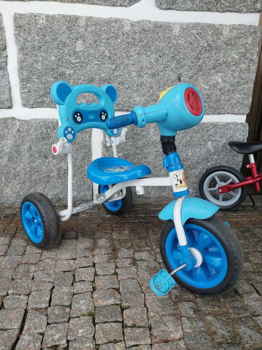Bicicleta criança btwin bicicleta s/pedais chico e triciclo