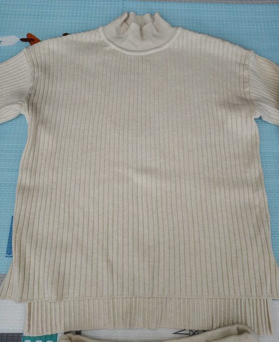 Zestaw damski prążkowy