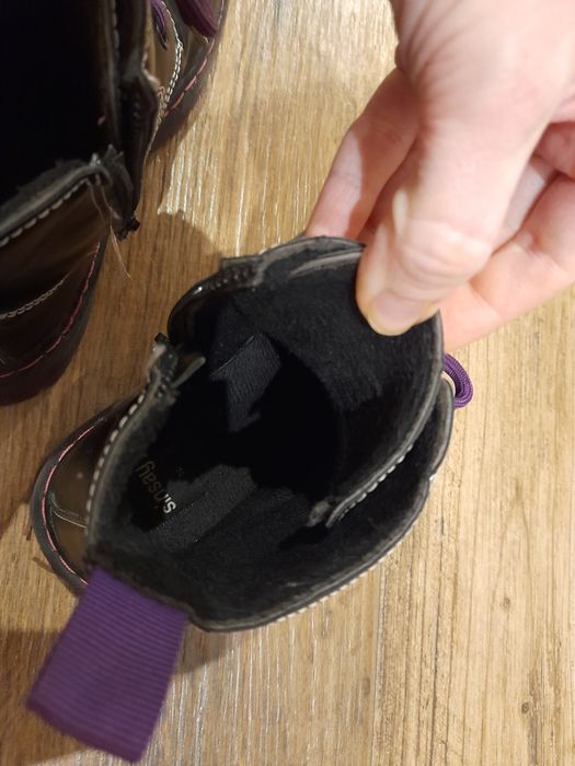 Kozaki botki buty zimowe dziewczęce trapery czarne r. 33 sinsay