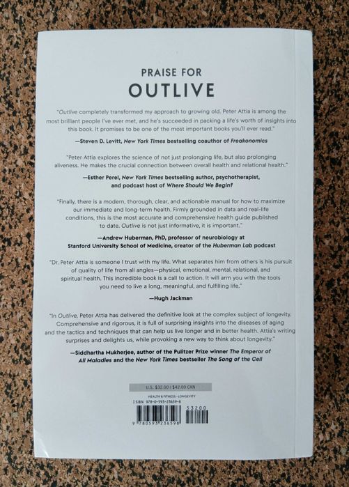 Livro - Outlive: The Science and Art of Longevity (Peter Attia)