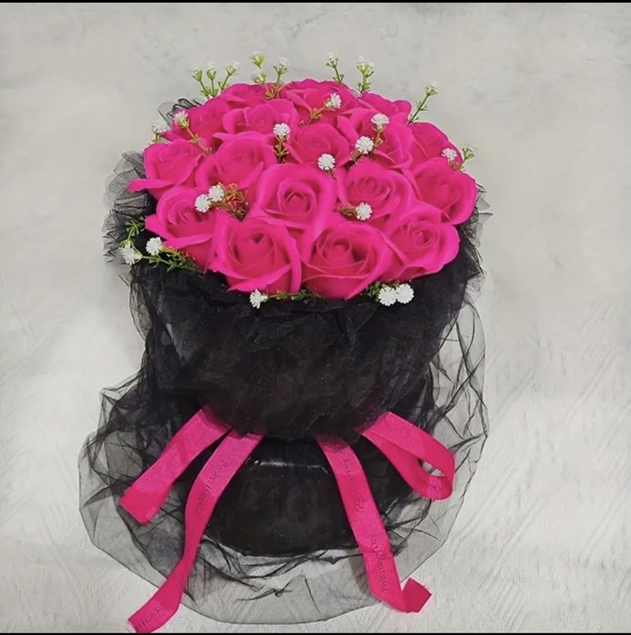 Букети з розами  з мильноі піни. Букет з мила