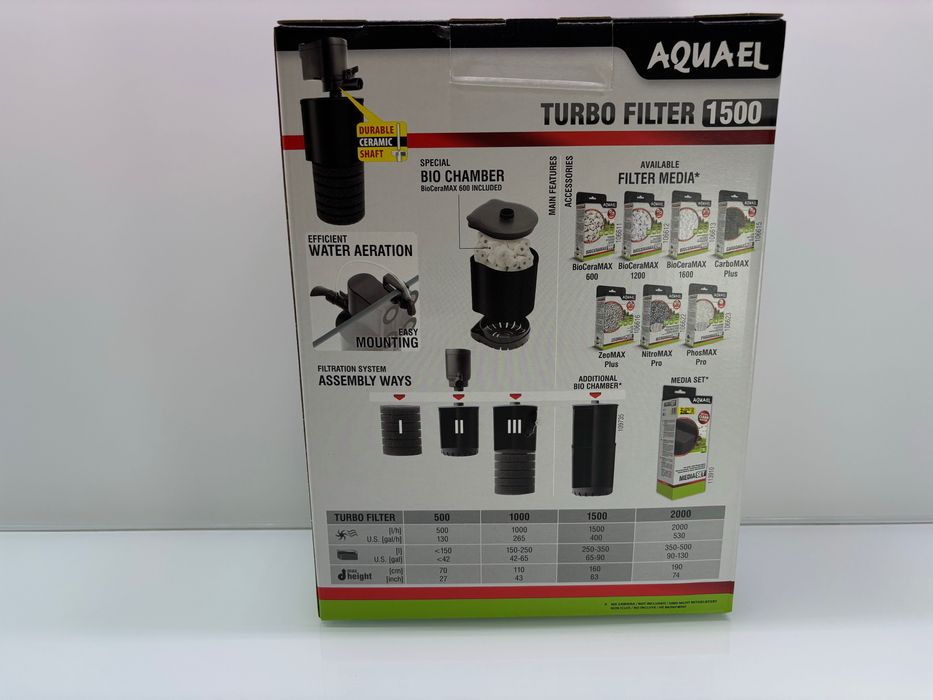 Filtr Aquael Turbo Filter 1500